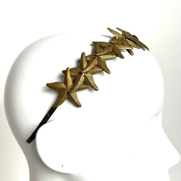 Eugenia Kim RARE HAND CAST bronze STARFISH headband bought at Henri Bendel, NYC main image 4